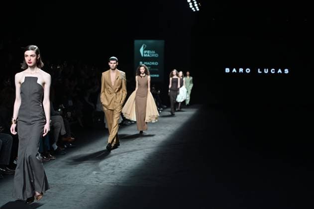 A model wears at collection runway a creation from Baro Lucas during Pasarela Cibeles Mercedes-Benz Fashion Week Madrid 2025 in Madrid, on Thursday ,20 February 2025. Cordon Press 