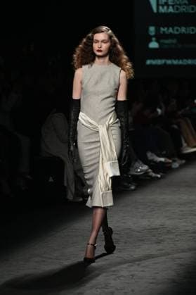 A model wears at collection runway a creation from Baro Lucas during Pasarela Cibeles Mercedes-Benz Fashion Week Madrid 2025 in Madrid, on Thursday ,20 February 2025. Cordon Press 