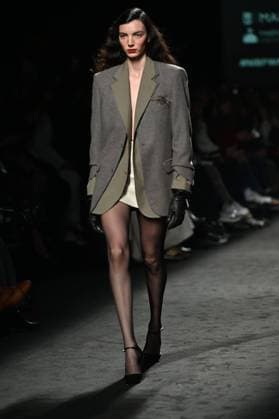 A model wears at collection runway a creation from Baro Lucas during Pasarela Cibeles Mercedes-Benz Fashion Week Madrid 2025 in Madrid, on Thursday ,20 February 2025. Cordon Press 