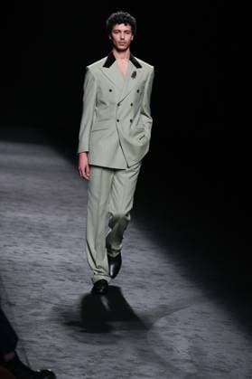 Baro Lucas during Fashion Week A model walks the runway wearing a design by Baro Lucas during Mercedes-Benz Fashion Week de Madrid in IFERMA, 20 February 2025 Spain Featuring: A model walks the runway wearing a design by Baro Lucas during Mercedes-Benz Fashion Week de Madrid in IFERMA, 20 February 2025 Spain Where: Madrid, Spain When: 20 Feb 2025 Credit: Oscar Gonzalez WENN Madrid Spain Copyright: xOscarxGonzalez WENNx wenn40262028 OFA ZOJx wenn40262028