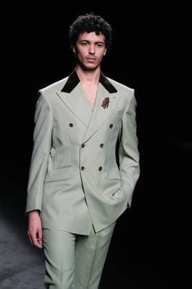 Baro Lucas during Fashion Week A model walks the runway wearing a design by Baro Lucas during Mercedes-Benz Fashion Week de Madrid in IFERMA, 20 February 2025 Spain Featuring: A model walks the runway wearing a design by Baro Lucas during Mercedes-Benz Fashion Week de Madrid in IFERMA, 20 February 2025 Spain Where: Madrid, Spain When: 20 Feb 2025 Credit: Oscar Gonzalez WENN Madrid Spain Copyright: xOscarxGonzalez WENNx wenn40262029 OFA ZOJx wenn40262029