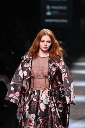 A model wears at collection runway a creation from Yolancris during Pasarela Cibeles Mercedes-Benz Fashion Week Madrid 2025 in Madrid, on Thursday ,20 February 2025. Cordon Press 