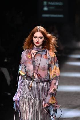 A model wears at collection runway a creation from Yolancris during Pasarela Cibeles Mercedes-Benz Fashion Week Madrid 2025 in Madrid, on Thursday ,20 February 2025. Cordon Press 