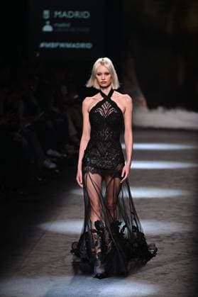 A model wears at collection runway a creation from Yolancris during Pasarela Cibeles Mercedes-Benz Fashion Week Madrid 2025 in Madrid, on Thursday ,20 February 2025. Cordon Press 