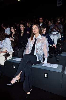 Laura Escanes at the front row of Yolancris collection during Pasarela Cibeles Mercedes-Benz Fashion Week Madrid 2025 in Madrid, on Thursday ,20 February 2025. Cordon Press  ANTONIOxQUILEZ