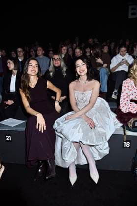 Presenter Ares Teixido at the front row of Yolancris collection during Pasarela Cibeles Mercedes-Benz Fashion Week Madrid 2025 in Madrid, on Thursday ,20 February 2025. Cordon Press  ANTONIOxQUILEZ