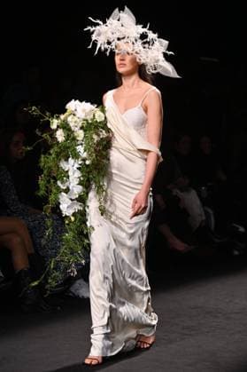 A model wears at collection runway a creation from Mans during Pasarela Cibeles Mercedes-Benz Fashion Week Madrid 2025 in Madrid, on Thursday ,20 February 2025. Cordon Press 