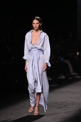 A model wears at collection runway a creation from Mans during Pasarela Cibeles Mercedes-Benz Fashion Week Madrid 2025 in Madrid, on Thursday ,20 February 2025. Cordon Press 
