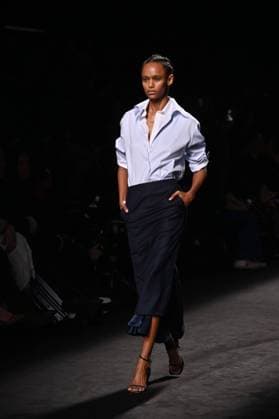 A model wears at collection runway a creation from Mans during Pasarela Cibeles Mercedes-Benz Fashion Week Madrid 2025 in Madrid, on Thursday ,20 February 2025. Cordon Press 