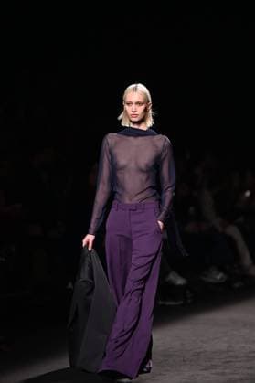 A model wears at collection runway a creation from Mans during Pasarela Cibeles Mercedes-Benz Fashion Week Madrid 2025 in Madrid, on Thursday ,20 February 2025. Cordon Press 