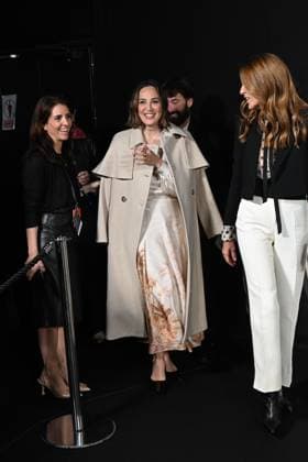 Pedro del Hierro presents its OI25 26 El Pellizco collection at the 81st edition of MBFWM Tamara Falcó on her arrival at the Pedro del Hierro photocall during the presentation of its OI25 26 El Pellizco collection at the 81st edition of MBFWM, on February 20, 2025, in Madrid Spain FASHION MERCEDES BENZ FASHION WEEK FAMOUS DESIGNERS José Madrid Madrid Madrid Spain  Copyright: xJosÃ xOlivax 6532265