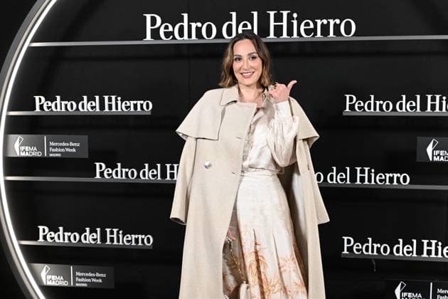 Pedro del Hierro presents its OI25 26 El Pellizco collection at the 81st edition of MBFWM Tamara Falcó poses at the Pedro del Hierro photocall during the presentation of its OI25 26 El Pellizco collection at the 81st edition of MBFWM, on February 20, 2025, in Madrid Spain FASHION MERCEDES BENZ FASHION WEEK FAMOUS DESIGNERS José Madrid Madrid Madrid Spain  Copyright: xJosÃ xOlivax 6532275