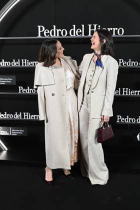 Pedro del Hierro presents his OI25 26 El Pellizco collection at the 81st edition of MBFWM Tamara Falcó and Isabelle Junot during the photocall of Pedro del Hierro during the presentation of his OI25 26 El Pellizco collection at the 81st edition of MBFWM, on February 20, 2025, in Madrid Spain FASHION MERCEDES BENZ FASHION WEEK FAMOUS DESIGNERS José Madrid Madrid Madrid Spain  Copyright: xJosÃ xOlivax 6532280