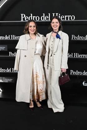 Pedro del Hierro presents his OI25 26 El Pellizco collection at the 81st edition of MBFWM Tamara Falcó and Isabelle Junot pose at the Pedro del Hierro photocall during the presentation of his OI25 26 El Pellizco collection at the 81st edition of MBFWM, on February 20, 2025, in Madrid Spain FASHION MERCEDES BENZ FASHION WEEK FAMOUS DESIGNERS José Madrid Madrid Madrid Spain  Copyright: xJosÃ xOlivax 6532281