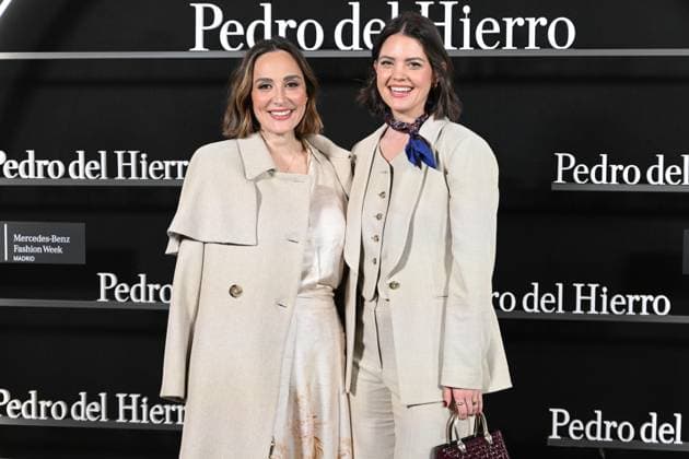 Pedro del Hierro presents his OI25 26 El Pellizco collection at the 81st edition of MBFWM Tamara Falcó and Isabelle Junot pose at the Pedro del Hierro photocall during the presentation of his OI25 26 El Pellizco collection at the 81st edition of MBFWM, on February 20, 2025, in Madrid Spain FASHION MERCEDES BENZ FASHION WEEK FAMOUS DESIGNERS José Madrid Madrid Madrid Spain  Copyright: xJosÃ xOlivax 6532282