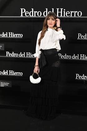 Pedro del Hierro presents its OI25 26 El Pellizco collection at the 81st edition of MBFWM Sara Carbonero poses at the Pedro del Hierro photocall during the presentation of its OI25 26 El Pellizco collection at the 81st edition of MBFWM, on February 20, 2025, in Madrid Spain FASHION MERCEDES BENZ FASHION WEEK FAMOUS DESIGNERS José Madrid Madrid Madrid Spain  Copyright: xJosÃ xOlivax 6532288