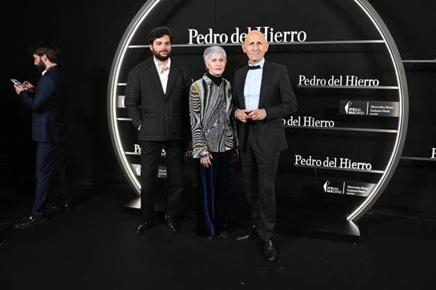 Pedro del Hierro presents his OI25 26 El Pellizco collection at the 81st edition of MBFWM Modesto Lomba d poses at the Pedro del Hierro photocall during the presentation of his OI25 26 El Pellizco collection at the 81st edition of MBFWM, on February 20, 2025, in Madrid Spain FASHION MERCEDES BENZ FASHION WEEK FAMOUS DESIGNERS José Madrid Madrid Madrid Spain  Copyright: xJosÃ xOlivax 6532396