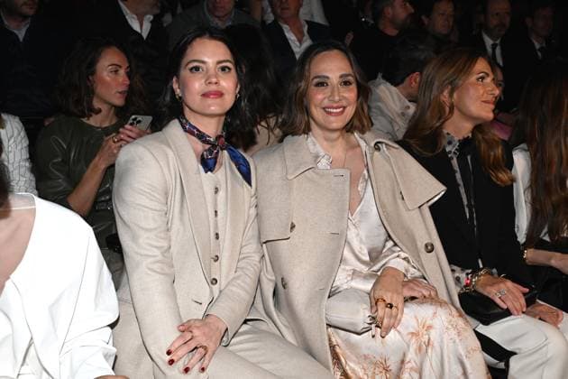 Pedro del Hierro fashion show at the 81st edition of MBFWM Isabelle Junot, Tamara Falcó and Marie Castellvi Dépée and Isabel Jiménez during the Pedro del Hierro fashion show at the 81st edition of MBFWM, on February 20, 2025, in Madrid Spain PEDRO DEL HIERRO SHOW MBFWM FAMOUS MODELS José Madrid Madrid Spain  Copyright: xJosÃ xOlivax 6532546