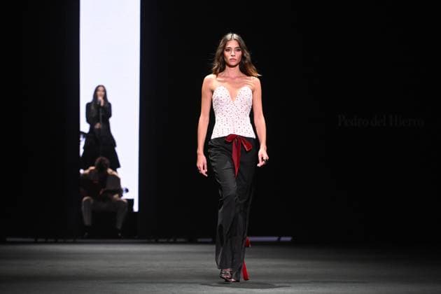 Pedro del Hierro fashion show at the 81st edition of MBFWM The model Rocío Crusset parades for Pedro del Hierro at the 81st edition of MBFWM, on February 20, 2025, in Madrid Spain PEDRO DEL HIERRO SHOW MBFWM FAMOUS MODELS José Madrid Madrid Spain  Copyright: xJosÃ xOlivax 6532586