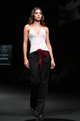 Pedro del Hierro fashion show at the 81st edition of MBFWM The model Rocío Crusset parades for Pedro del Hierro at the 81st edition of MBFWM, on February 20, 2025, in Madrid Spain PEDRO DEL HIERRO SHOW MBFWM FAMOUS MODELS José Madrid Madrid Spain  Copyright: xJosÃ xOlivax 6532607