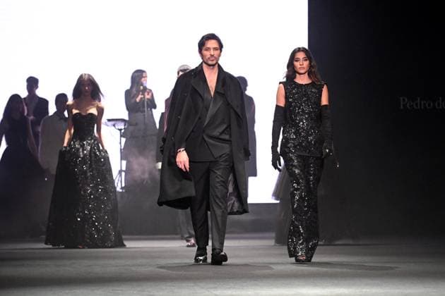 Pedro del Hierro fashion show at the 81st edition of MBFWM Andrés Velencoso and Rocío Crusset fashion show for Pedro del Hierro at the 81st edition of MBFWM, on February 20, 2025, in Madrid Spain PEDRO DEL HIERRO SHOW MBFWM FAMOUS MODELS José Madrid Madrid Spain  Copyright: xJosÃ xOlivax 6532629