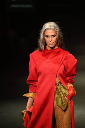 A model wears at collection runway a creation from Pedro de lHierro during Pasarela Cibeles Mercedes-Benz Fashion Week Madrid 2025 in Madrid, on Thursday ,20 February 2025. Cordon Press 