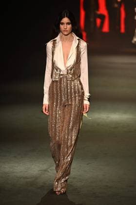 A model wears at collection runway a creation from Pedro de lHierro during Pasarela Cibeles Mercedes-Benz Fashion Week Madrid 2025 in Madrid, on Thursday ,20 February 2025. Cordon Press 