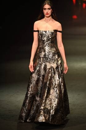 A model wears at collection runway a creation from Pedro de lHierro during Pasarela Cibeles Mercedes-Benz Fashion Week Madrid 2025 in Madrid, on Thursday ,20 February 2025. Cordon Press 