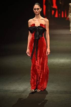 A model wears at collection runway a creation from Pedro de lHierro during Pasarela Cibeles Mercedes-Benz Fashion Week Madrid 2025 in Madrid, on Thursday ,20 February 2025. Cordon Press 