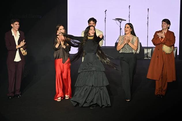A model wears at collection runway a creation from Pedro de lHierro during Pasarela Cibeles Mercedes-Benz Fashion Week Madrid 2025 in Madrid, on Thursday ,20 February 2025. Cordon Press 