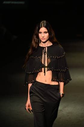 A model wears at collection runway a creation from Pedro de lHierro during Pasarela Cibeles Mercedes-Benz Fashion Week Madrid 2025 in Madrid, on Thursday ,20 February 2025. Cordon Press 