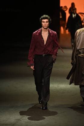 A model wears at collection runway a creation from Pedro de lHierro during Pasarela Cibeles Mercedes-Benz Fashion Week Madrid 2025 in Madrid, on Thursday ,20 February 2025. Cordon Press 
