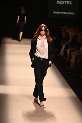 A model wears at collection runway a creation from Alex Riviere during Pasarela Cibeles Mercedes-Benz Fashion Week Madrid 2025 in Madrid, on Thursday ,20 February 2025. Cordon Press 