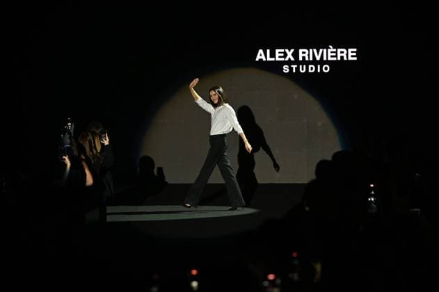A model wears at collection runway a creation from Alex Riviere during Pasarela Cibeles Mercedes-Benz Fashion Week Madrid 2025 in Madrid, on Thursday ,20 February 2025. Cordon Press 