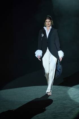 Menchen Tomas Fashion Week A model walks the runway wearing a design by Menchen Tomas during Mercedes-Benz Fashion Week de Madrid in IFERMA, 20 February 2025 Spain Featuring: A model walks the runway wearing a design by Menchen Tomas during Mercedes-Benz Fashion Week de Madrid in IFERMA, 20 February 2025 Spain Where: Madrid, Spain When: 20 Feb 2025 Credit: Oscar Gonzalez WENN Madrid Spain Copyright: xOscarxGonzalez WENNx wenn40263121 OFA ZOJx wenn40263121