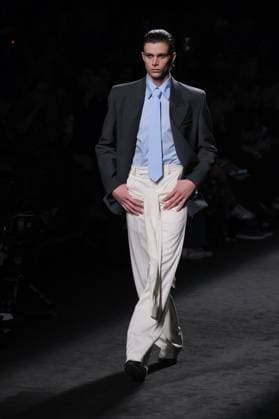 Mans Fashion Week in Madrid A model walks the runway wearing a design by Mans during Mercedes-Benz Fashion Week de Madrid in IFERMA, 20 February 2025 Spain Featuring: A model walks the runway wearing a design by Mans during Mercedes-Benz Fashion Week de Madrid in IFERMA, 20 February 2025 Spain Where: Madrid, Spain When: 20 Feb 2025 Credit: Oscar Gonzalez WENN Madrid Spain Copyright: xOscarxGonzalez WENNx wenn40262700 OFA ZOJx wenn40262700