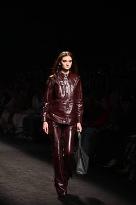 A model wears at collection runway a creation from Simorra during Pasarela Cibeles Mercedes-Benz Fashion Week Madrid 2025 in Madrid, on Friday ,21 February 2025 Cordon Press 
