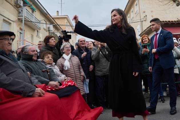 Entertainment Themen der Woche KW08 Entertainment Bilder des Tages Pamplona, Navarra. Espana. 21 febrero 2025. Casa Real. La reina Letizia visita Tudela para asistir a la Muestra de Cine Espanol de la localidad navarra, en Pamplona a 21 de febrero de 2025. CrÃ dito: Inigo Alzugaray Cordon Press Queen Letizia attending the 31 edition of Tudela Film Festival and 40 anniversary of premiere Los Santos Inocentes in Tudela on Firday, 21 February 2025. Cordon Press  InigoxAlzugaray @ialzu