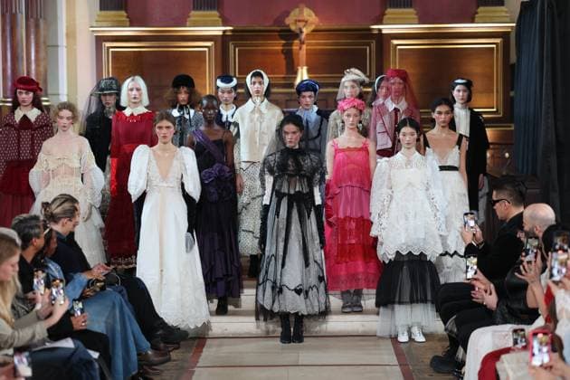. 21 02 2025. London, United Kingdom. Bora Aksu show for Autumn Winter 2025 at London Fashion Week.  xStephenxLockx xi-Imagesx IIM-25753-0002