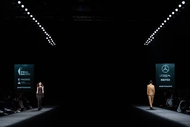 Fashion designer Baro Lucas, originally from Valladolid, presents his new collection at Madrid Fashion Week 2025, the most important fashion event in Spain. At IFEMA, Madrid, February 20, 2025. (2025022010)