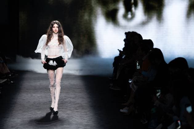 Spanish fashion designers Yolancris present their new collection at Madrid Fashion Week 2025, the most important fashion event in Spain. At IFEMA, Madrid, February 20, 2025. (20250220106)