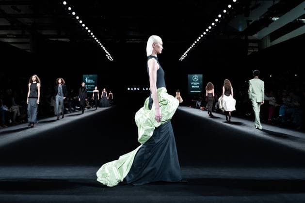 Fashion designer Baro Lucas, originally from Valladolid, presents his new collection at Madrid Fashion Week 2025, the most important fashion event in Spain. At IFEMA, Madrid, February 20, 2025. (2025022016)