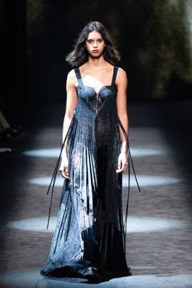 Spanish fashion designers Yolancris present their new collection at Madrid Fashion Week 2025, the most important fashion event in Spain. At IFEMA, Madrid, February 20, 2025. (20250220130)