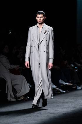 Fashion designer Baro Lucas, originally from Valladolid, presents his new collection at Madrid Fashion Week 2025, the most important fashion event in Spain. At IFEMA, Madrid, February 20, 2025. (202502202)