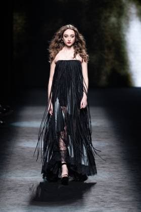 Spanish fashion designers Yolancris present their new collection at Madrid Fashion Week 2025, the most important fashion event in Spain. At IFEMA, Madrid, February 20, 2025. (20250220133)