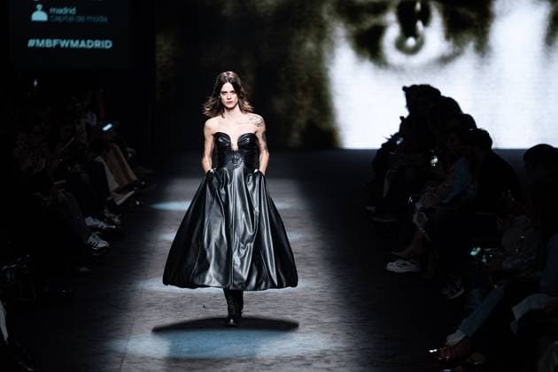 Spanish fashion designers Yolancris present their new collection at Madrid Fashion Week 2025, the most important fashion event in Spain. At IFEMA, Madrid, February 20, 2025. (20250220135)