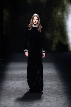 Spanish fashion designers Yolancris present their new collection at Madrid Fashion Week 2025, the most important fashion event in Spain. At IFEMA, Madrid, February 20, 2025. (20250220136)