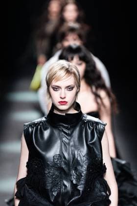 Spanish fashion designers Yolancris present their new collection at Madrid Fashion Week 2025, the most important fashion event in Spain. At IFEMA, Madrid, February 20, 2025. (20250220155)