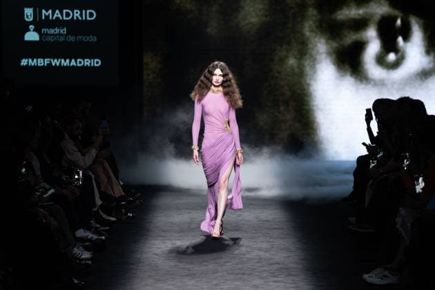 Spanish fashion designers Yolancris present their new collection at Madrid Fashion Week 2025, the most important fashion event in Spain. At IFEMA, Madrid, February 20, 2025. (20250220119)