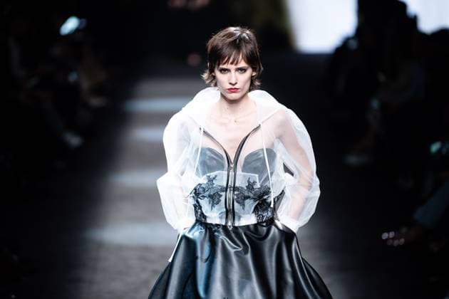 Spanish fashion designers Yolancris present their new collection at Madrid Fashion Week 2025, the most important fashion event in Spain. At IFEMA, Madrid, February 20, 2025. (20250220141)